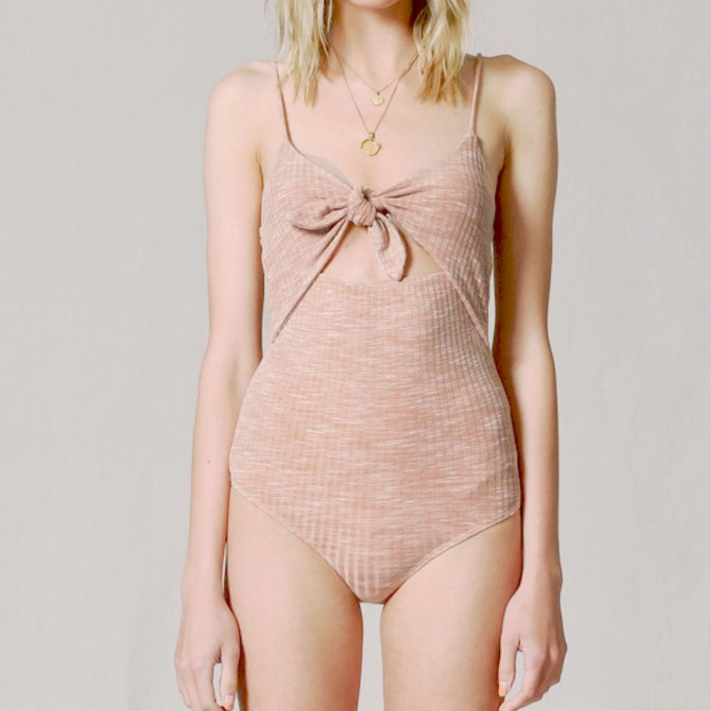 Lhana Klaire front bow tied bodysuit